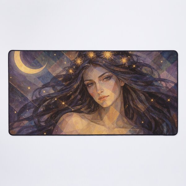 Item preview, Nyx – Greek Goddess of the Night Painting designed and sold by GalleryKauffeld.