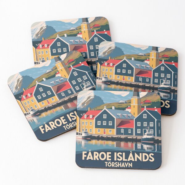 Item preview, Torshavn Faroe Islands Vintage Travel Tourism designed and sold by TravelersGems.