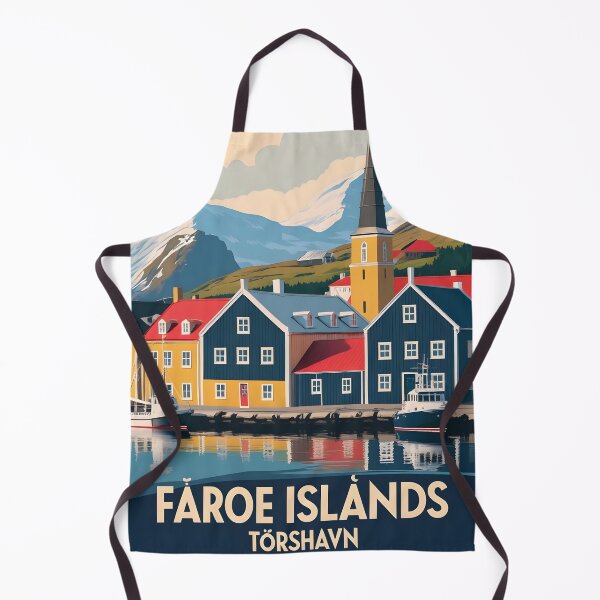 Item preview, Torshavn Faroe Islands Vintage Travel Tourism designed and sold by TravelersGems.