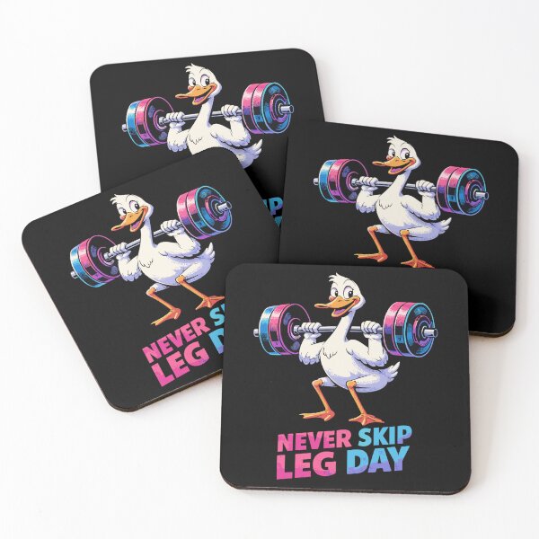 Item preview, Never Skip Leg Day – Funny goose doing squats designed and sold by Pineapple-Tree.
