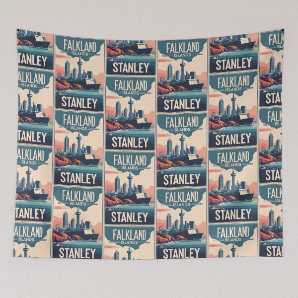 Item preview, Stanley Falkland Islands Vintage Travel Tourism designed and sold by TravelersGems.