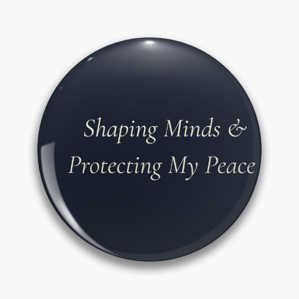 Item preview, Shaping Minds Protecting My Peace Minimalist Navy Blue Teacher Gift designed and sold by ShapingMinds.