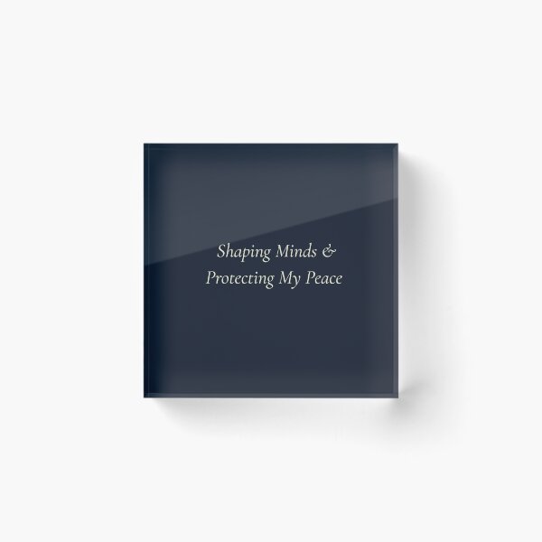 Item preview, Shaping Minds Protecting My Peace Minimalist Navy Blue Teacher Gift designed and sold by ShapingMinds.