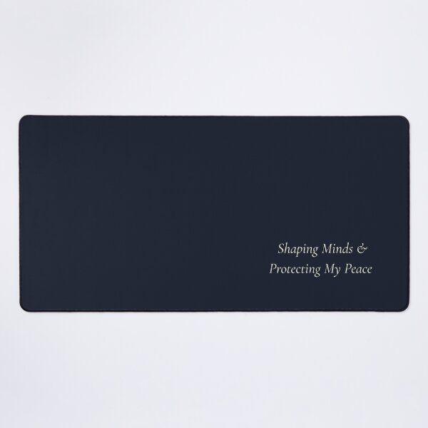 Item preview, Shaping Minds Protecting My Peace Minimalist Navy Blue Teacher Gift designed and sold by ShapingMinds.