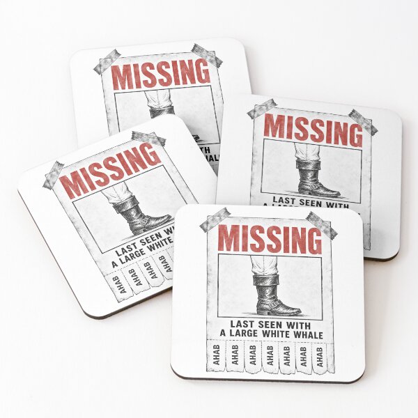 Item preview, Moby Dick: Missing Ahab Tear-Off Poster designed and sold by Fenay Designs.