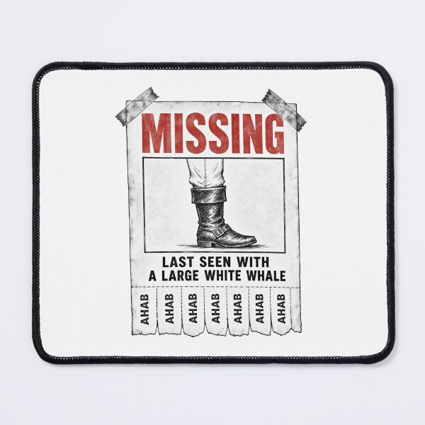 Item preview, Moby Dick: Missing Ahab Tear-Off Poster designed and sold by Fenay Designs.
