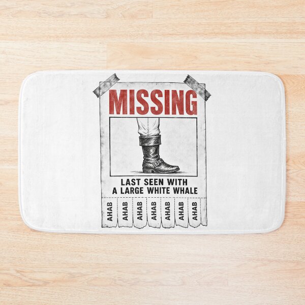 Item preview, Moby Dick: Missing Ahab Tear-Off Poster designed and sold by Fenay Designs.