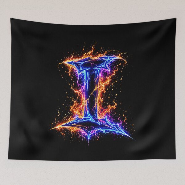Item preview, Arcane Blaze Graffiti Letter I designed and sold by BlissBlvdShop.