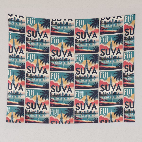 Item preview, Suva Fiji Vintage Travel Tourism designed and sold by TravelersGems.