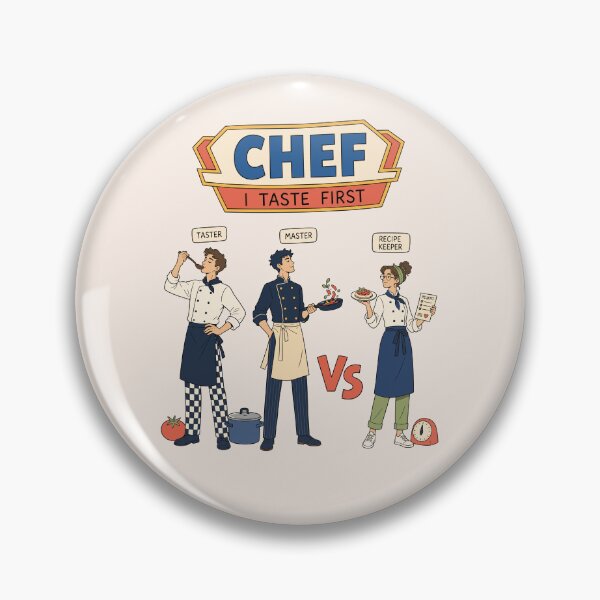 Item preview, Chef Sticker — “I’ll Try It First” Culinary Humor Design designed and sold by Krasnovaovaova.