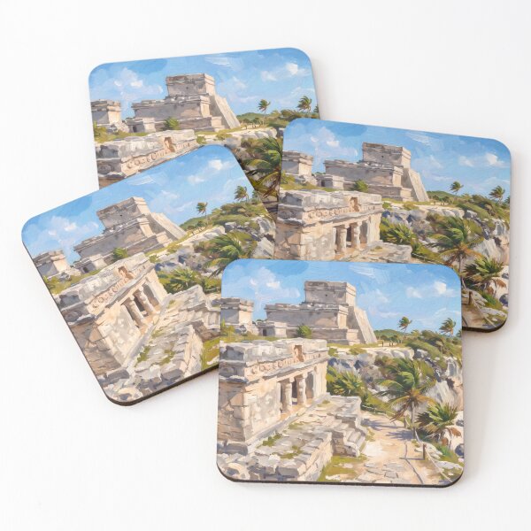 Item preview, Tulum Ruins Above the Caribbean Sea designed and sold by RedPeaStudio.