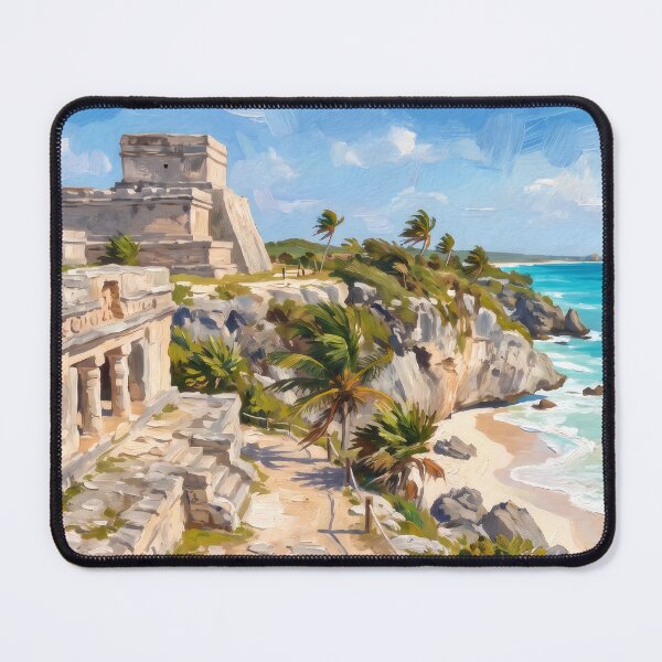 Item preview, Tulum Ruins Above the Caribbean Sea designed and sold by RedPeaStudio.
