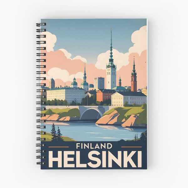 Item preview, Helsinki Finland Vintage Travel Tourism designed and sold by TravelersGems.