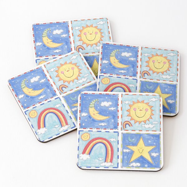 Item preview, Sun, Moon, Star and Rainbow 1 designed and sold by Helen McCartney Designs.