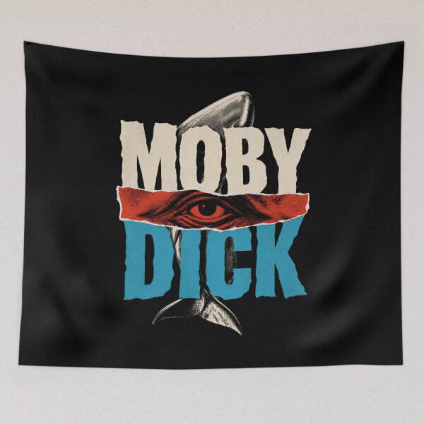 Item preview, Moby Dick: Torn Paper Whale Eye Collage designed and sold by Fenay Designs.