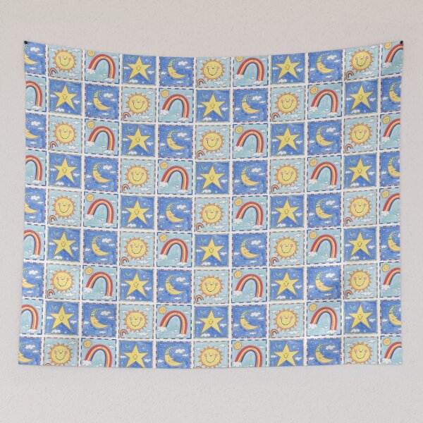 Item preview, Sun, Moon, Star and Rainbow 2 designed and sold by Helen McCartney Designs.