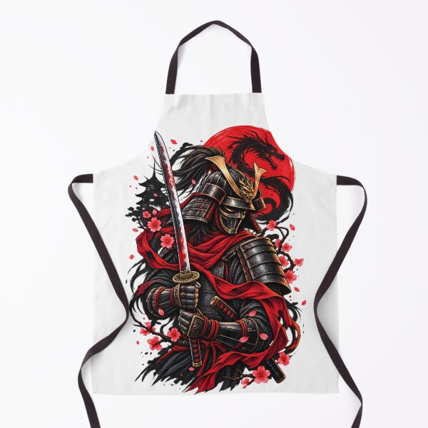 Item preview, Japanese Samurai Warrior Red Armor Sword designed and sold by CreativeMindsetLab.