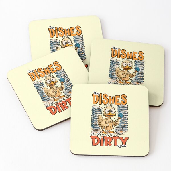 Item preview, The Dishes Are Looking At Me Dirty Again Funny Duck Cooking Failure Quote designed and sold by nookmerch97.