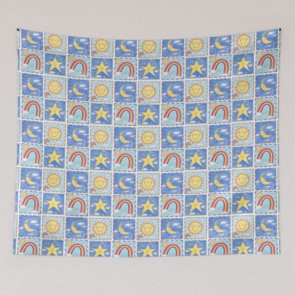 Item preview, Sun, Moon, Star and Rainbow 3 designed and sold by Helen McCartney Designs.