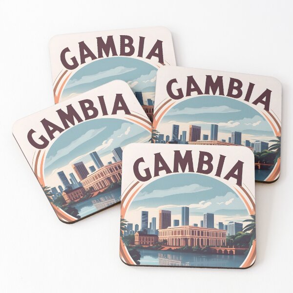 Item preview, Banjul Gambia Vintage Travel Tourism designed and sold by TravelersGems.
