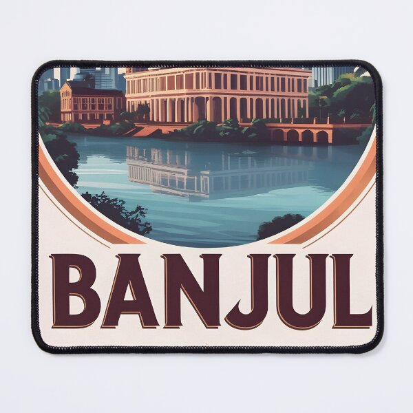 Item preview, Banjul Gambia Vintage Travel Tourism designed and sold by TravelersGems.