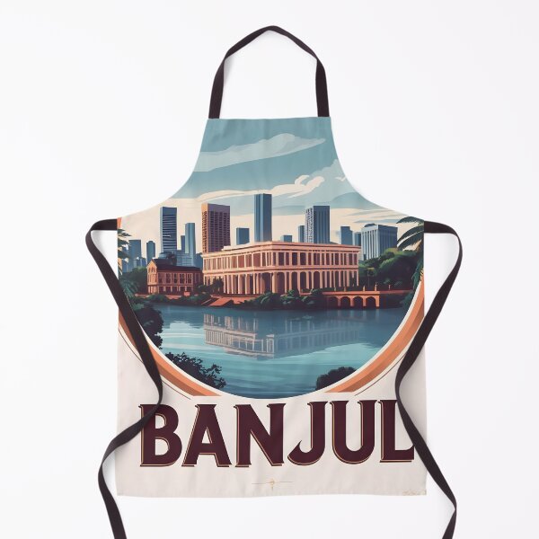 Item preview, Banjul Gambia Vintage Travel Tourism designed and sold by TravelersGems.