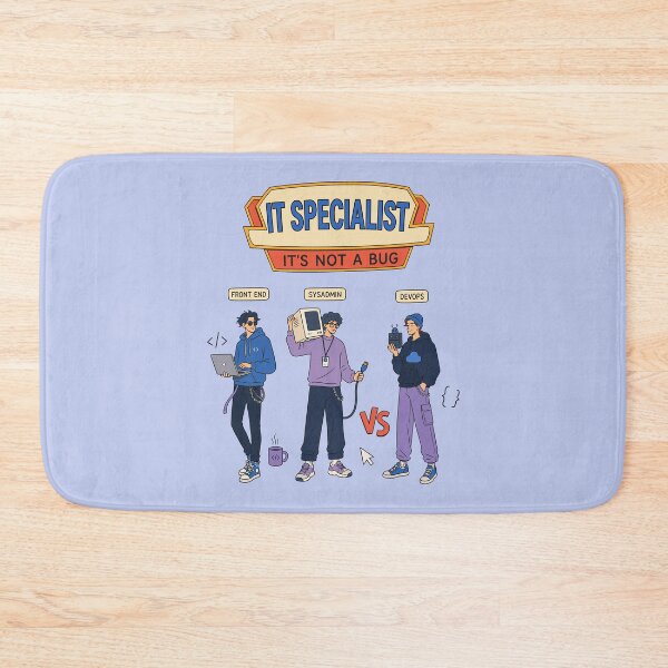 Item preview, IT Specialist Sticker — “It’s Not a Bug, It’s a Feature” Tech Humor Design designed and sold by Krasnovaovaova.