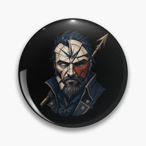 Item preview, Moby Dick: Fractured Compass Captain Portrait designed and sold by Fenay Designs.