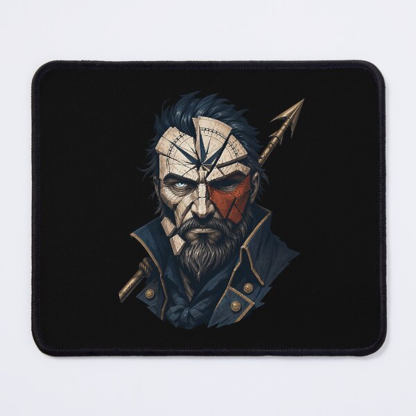 Item preview, Moby Dick: Fractured Compass Captain Portrait designed and sold by Fenay Designs.