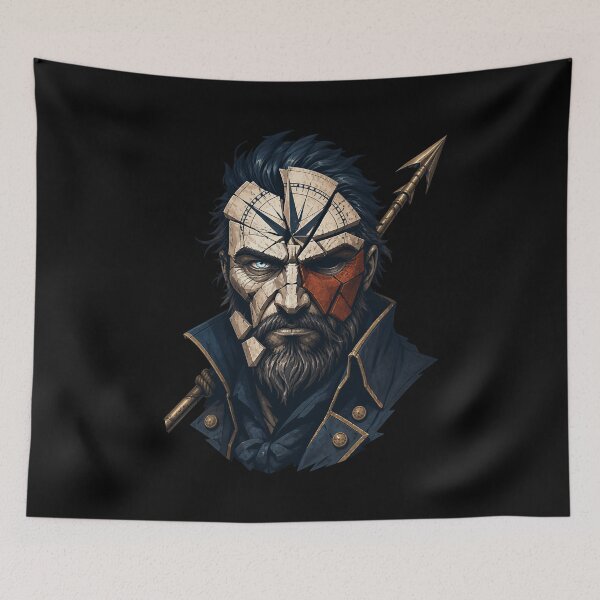 Item preview, Moby Dick: Fractured Compass Captain Portrait designed and sold by Fenay Designs.