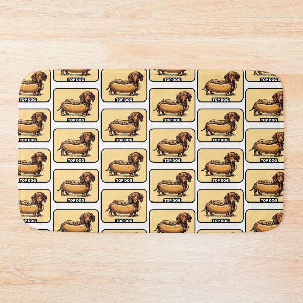 Item preview, Top Dog Hotdog Dachshund designed and sold by Tiffany Roy.
