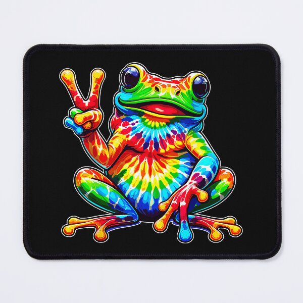 Item preview, Peace Sign Frog Hippie Retro Lover designed and sold by CharlieConon.