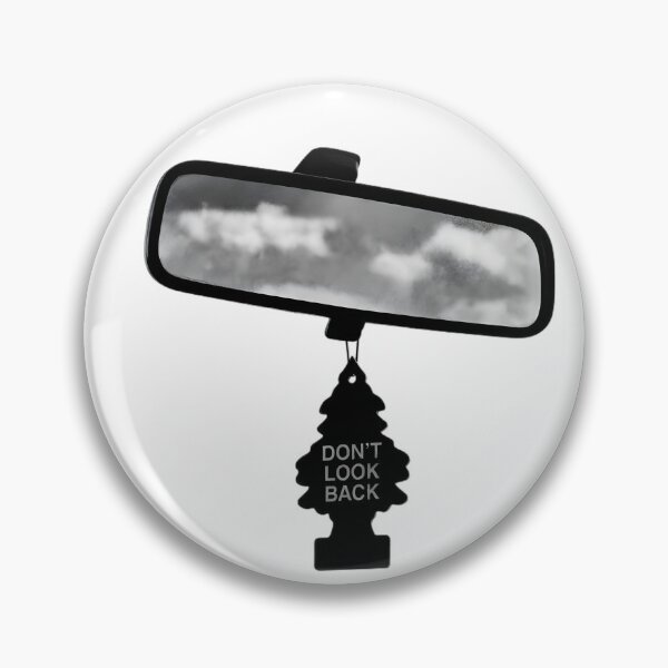 Item preview, Minimalist Black Don't Look Back Rearview Mirror designed and sold by OmniGraphix.