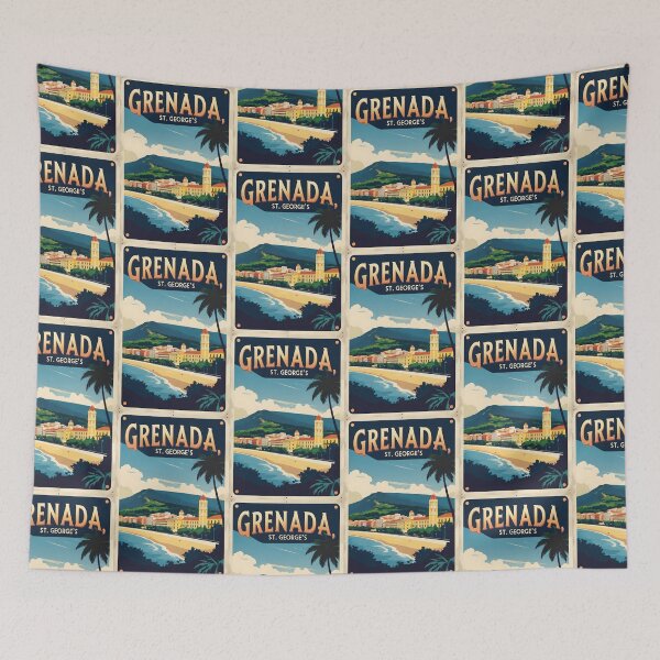 Item preview, St Georges Grenada Vintage Travel Tourism designed and sold by TravelersGems.