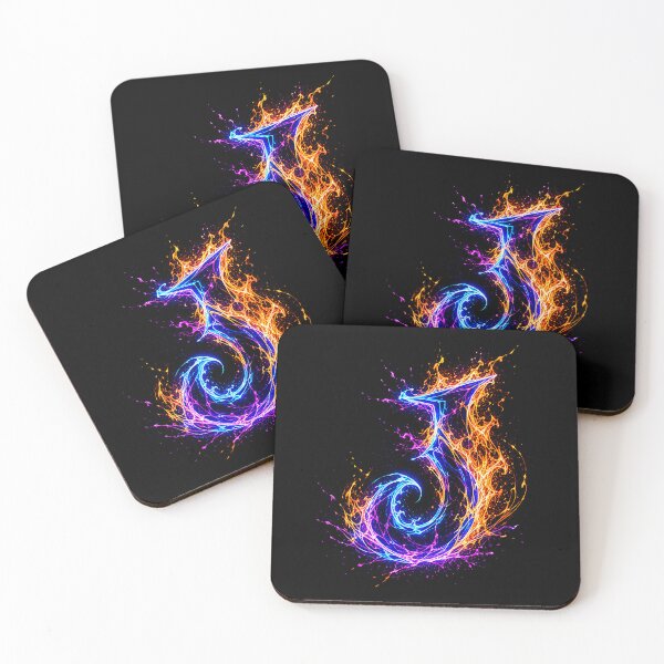 Item preview, Arcane Blaze Graffiti Letter J designed and sold by BlissBlvdShop.