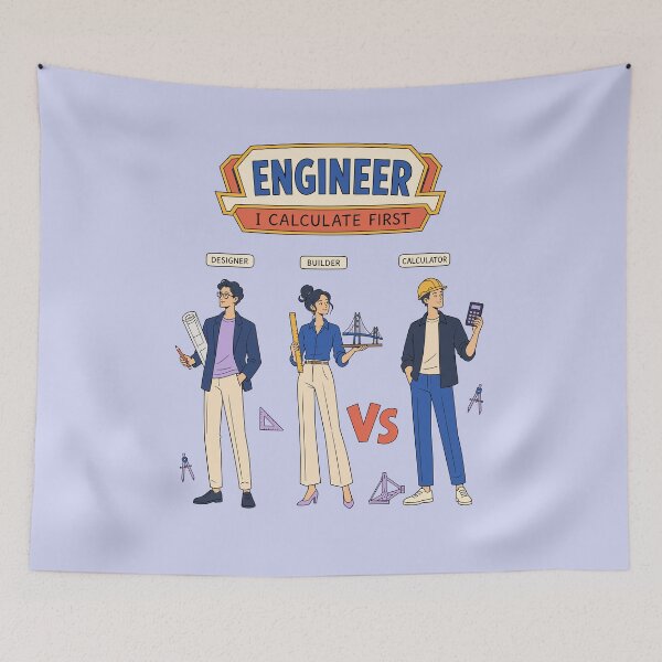 Item preview, Engineer Sticker — “I’ll Calculate It First” Engineering Humor Design designed and sold by Krasnovaovaova.