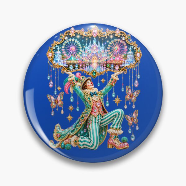 Item preview, Crystal Palace Carnival – Jeweled Clown with Magical Fantasy World designed and sold by sunbowjp stadio.