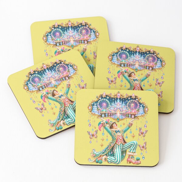 Item preview, Crystal Palace Carnival – Jeweled Clown with Magical Fantasy World designed and sold by sunbowjp stadio.