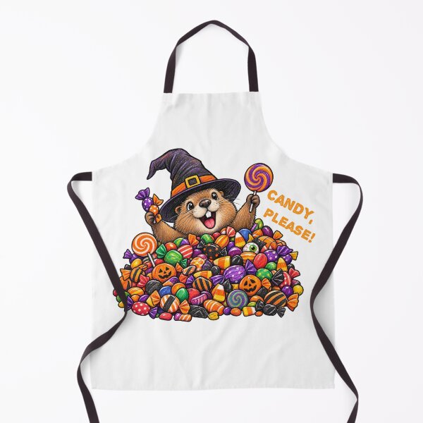 Item preview, Cute Groundhog Candy Please Halloween Witch Hat Design designed and sold by Buli89.