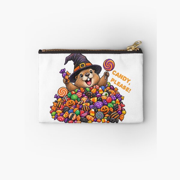 Item preview, Cute Groundhog Candy Please Halloween Witch Hat Design designed and sold by Buli89.