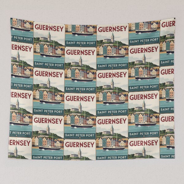 Item preview, Guernsey Saint Peter Port Vintage Travel designed and sold by TravelersGems.