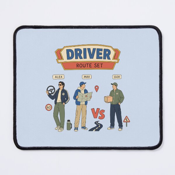 Item preview, Driver Sticker — “Route Is Planned” Road Life Humor Design designed and sold by Krasnovaovaova.