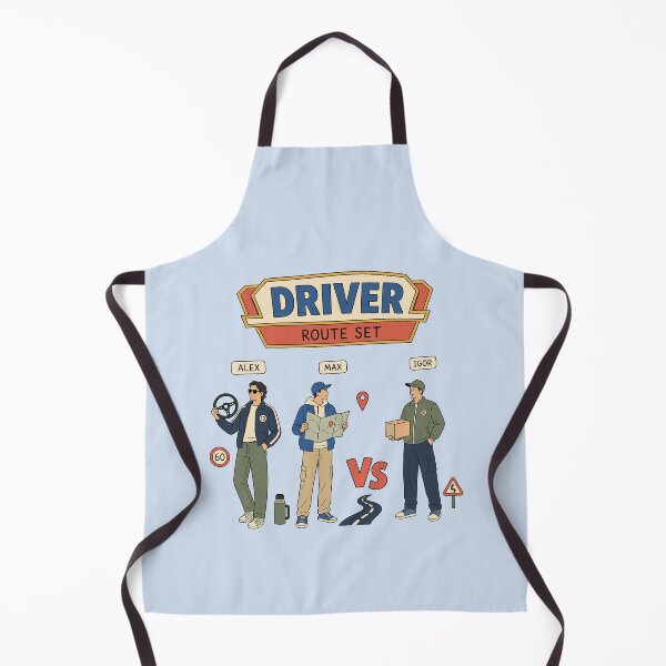 Item preview, Driver Sticker — “Route Is Planned” Road Life Humor Design designed and sold by Krasnovaovaova.