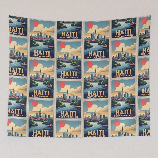 Item preview, Port Au Prince Haiti Vintage Travel Tourism designed and sold by TravelersGems.