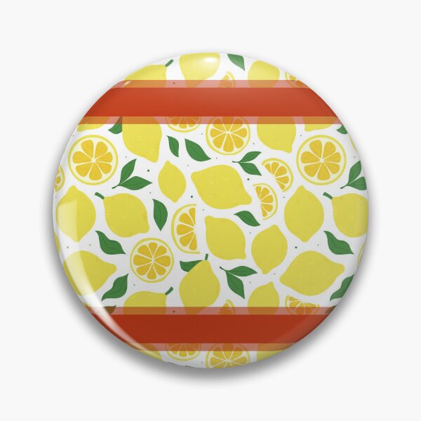 Item preview, Cute Lemon Pattern with Orange Stripes designed and sold by TackyTime.