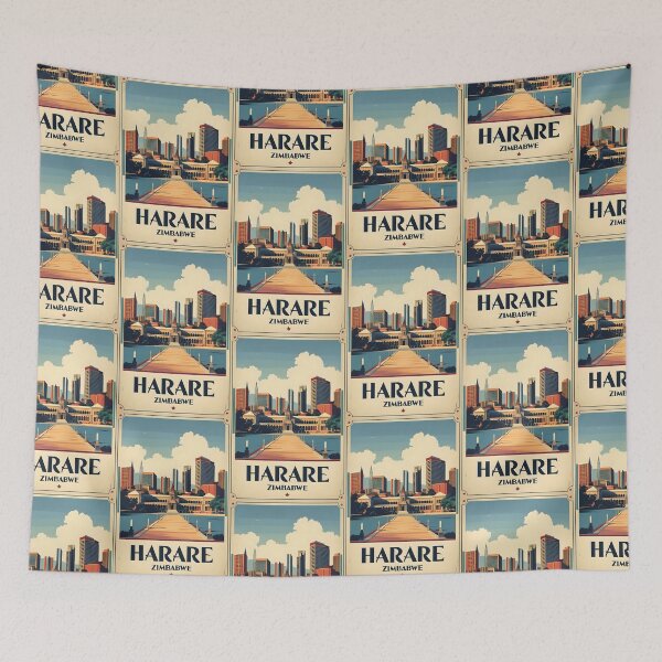 Item preview, Harare Zimbabwe Vintage Travel Tourism designed and sold by TravelersGems.