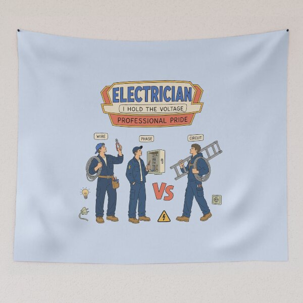 Item preview, Electrician Sticker — “I’ve Got the Voltage” Electrical Humor Design designed and sold by Krasnovaovaova.
