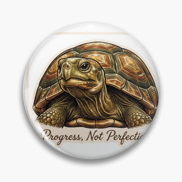 Item preview, Progress Not Perfection Turtle designed and sold by Tiffany Roy.