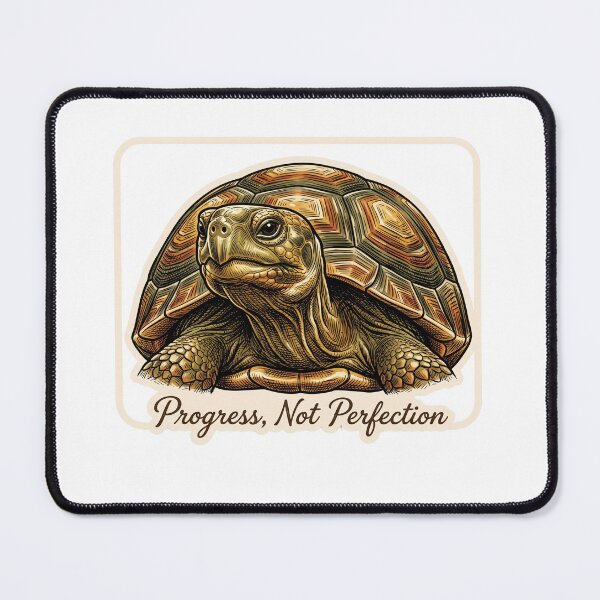Item preview, Progress Not Perfection Turtle designed and sold by Tiffany Roy.
