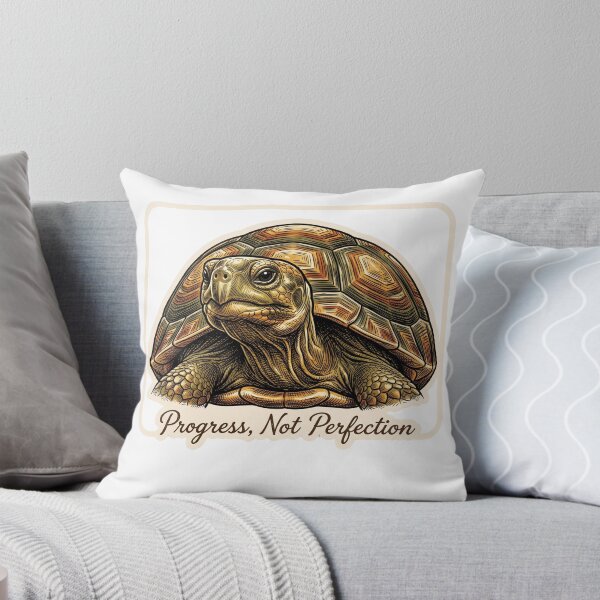 Item preview, Progress Not Perfection Turtle designed and sold by Tiffany Roy.